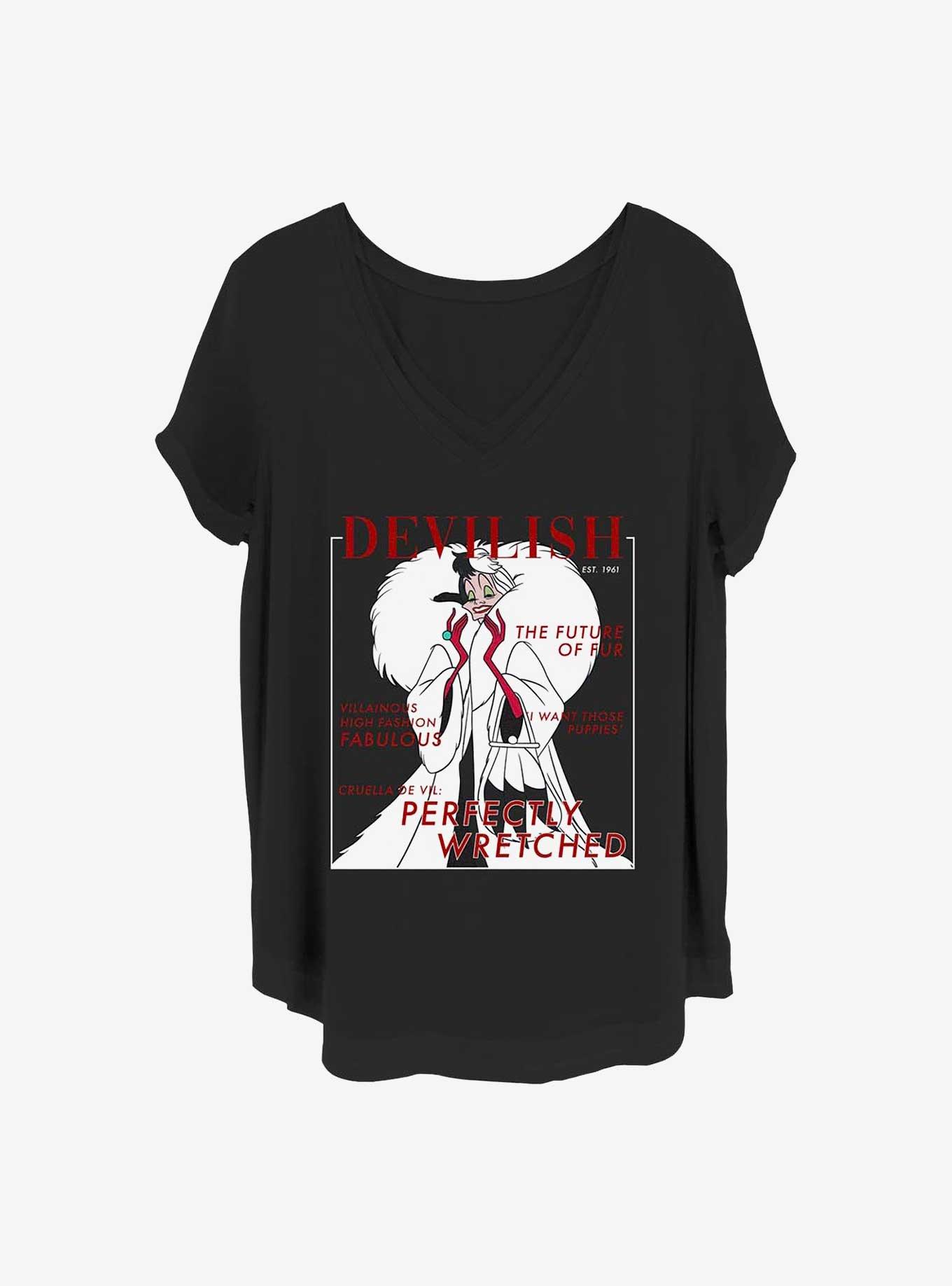 Disney Cruella Devilish Vogue Girls T-Shirt Plus Size, , hi-res