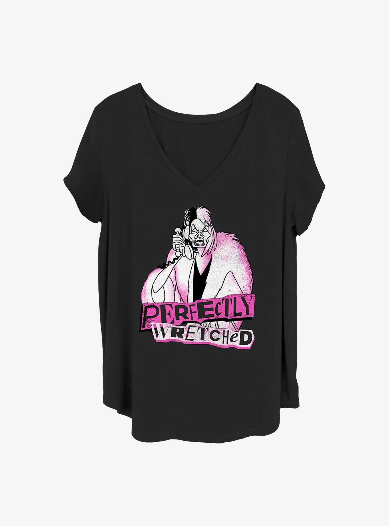 Disney Cruella Perfectly Wretched Girls T-Shirt Plus Size, BLACK, hi-res