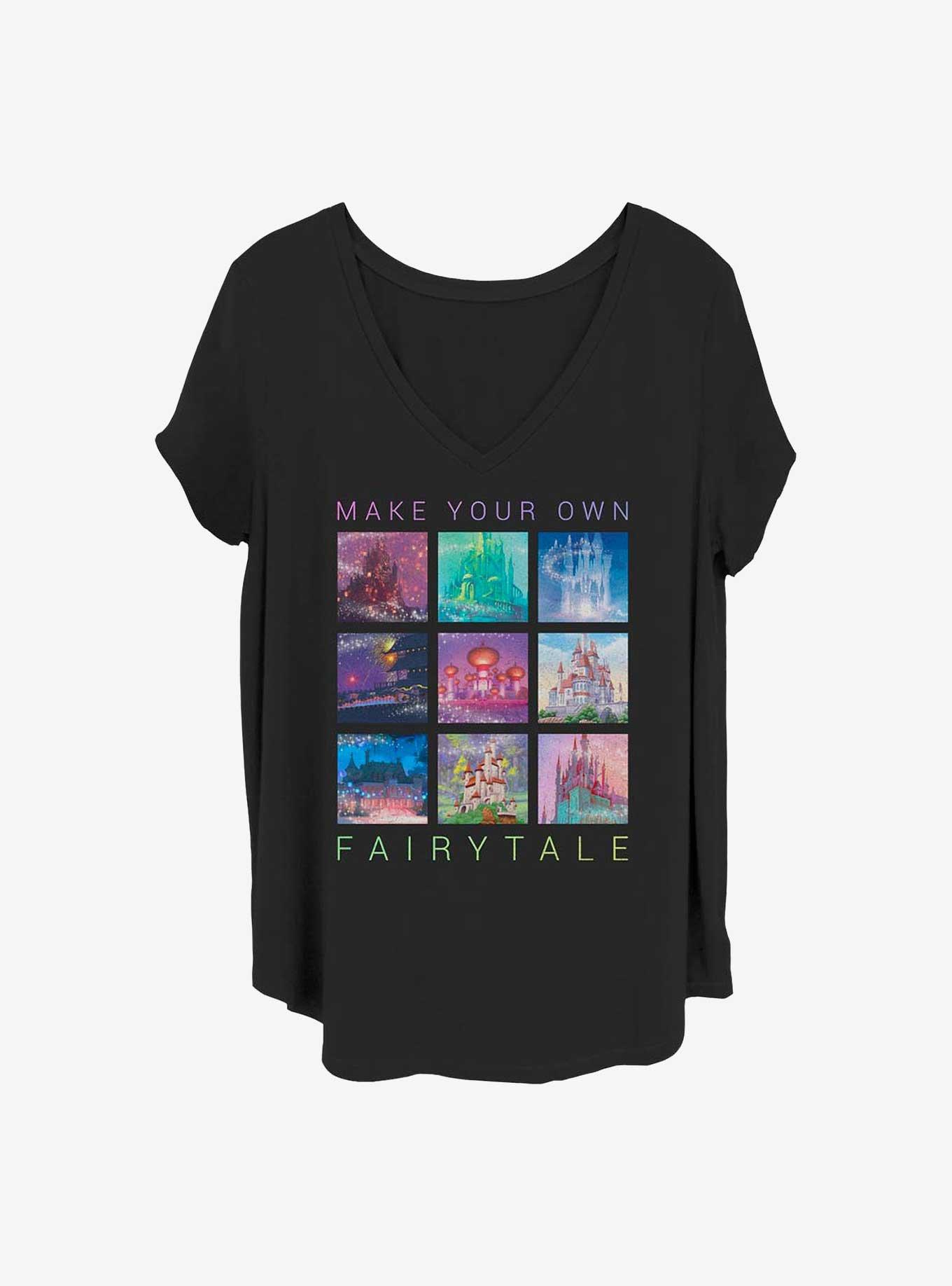 Disney Princesses Fairytale Castles Girls T-Shirt Plus Size, , hi-res