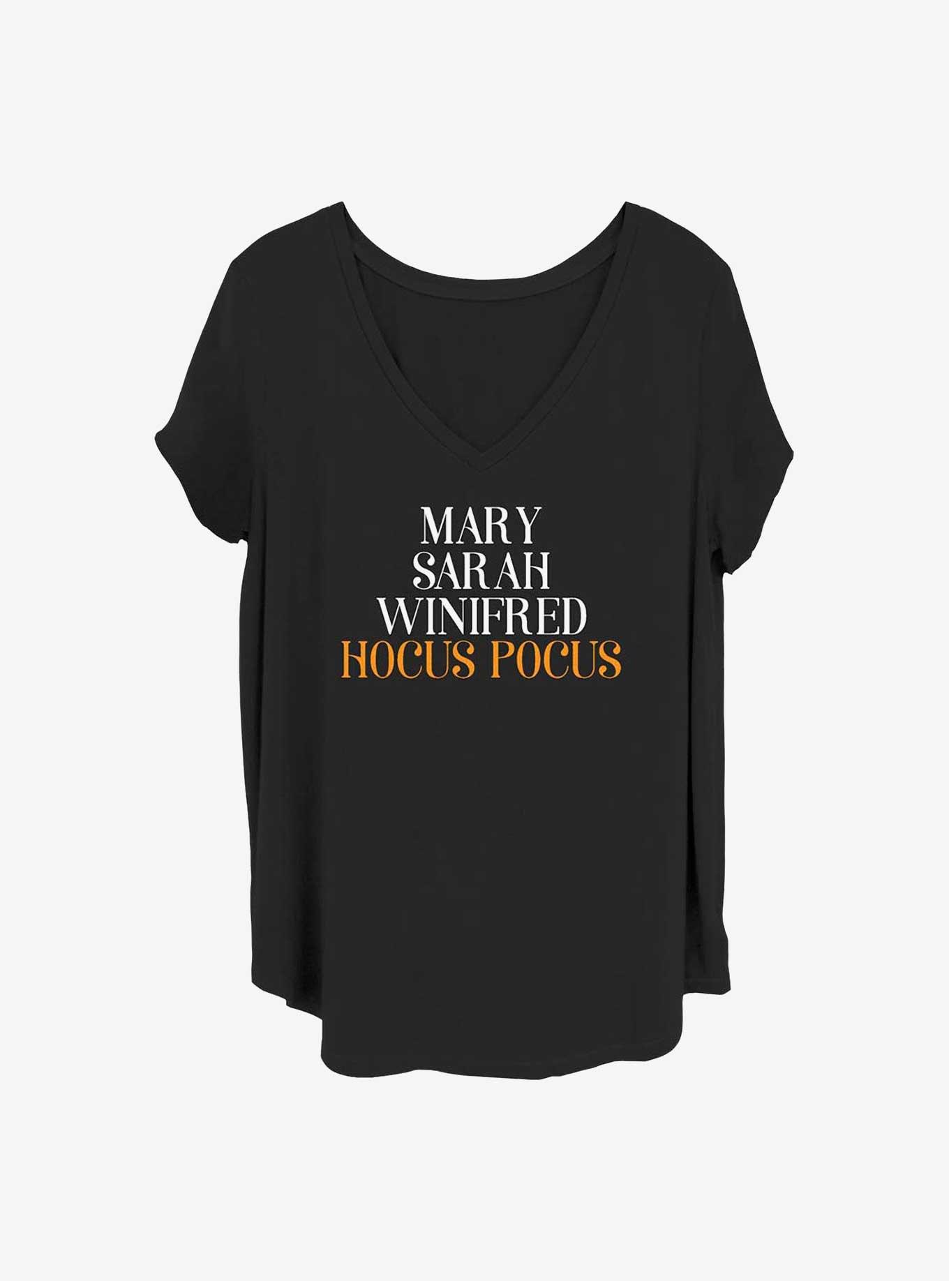 Disney Hocus Pocus Mary, Sarah, Winifred Girls T-Shirt Plus Size, BLACK, hi-res