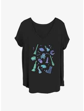 Disney Hocus Pocus Spooky Jumble Girls T-Shirt Plus Size, , hi-res