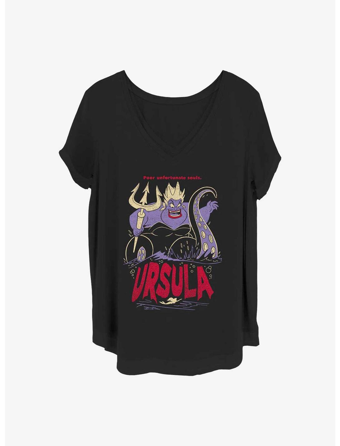 Disney The Little Mermaid Ursula The Sea Witch Girls T-Shirt Plus Size, BLACK, hi-res