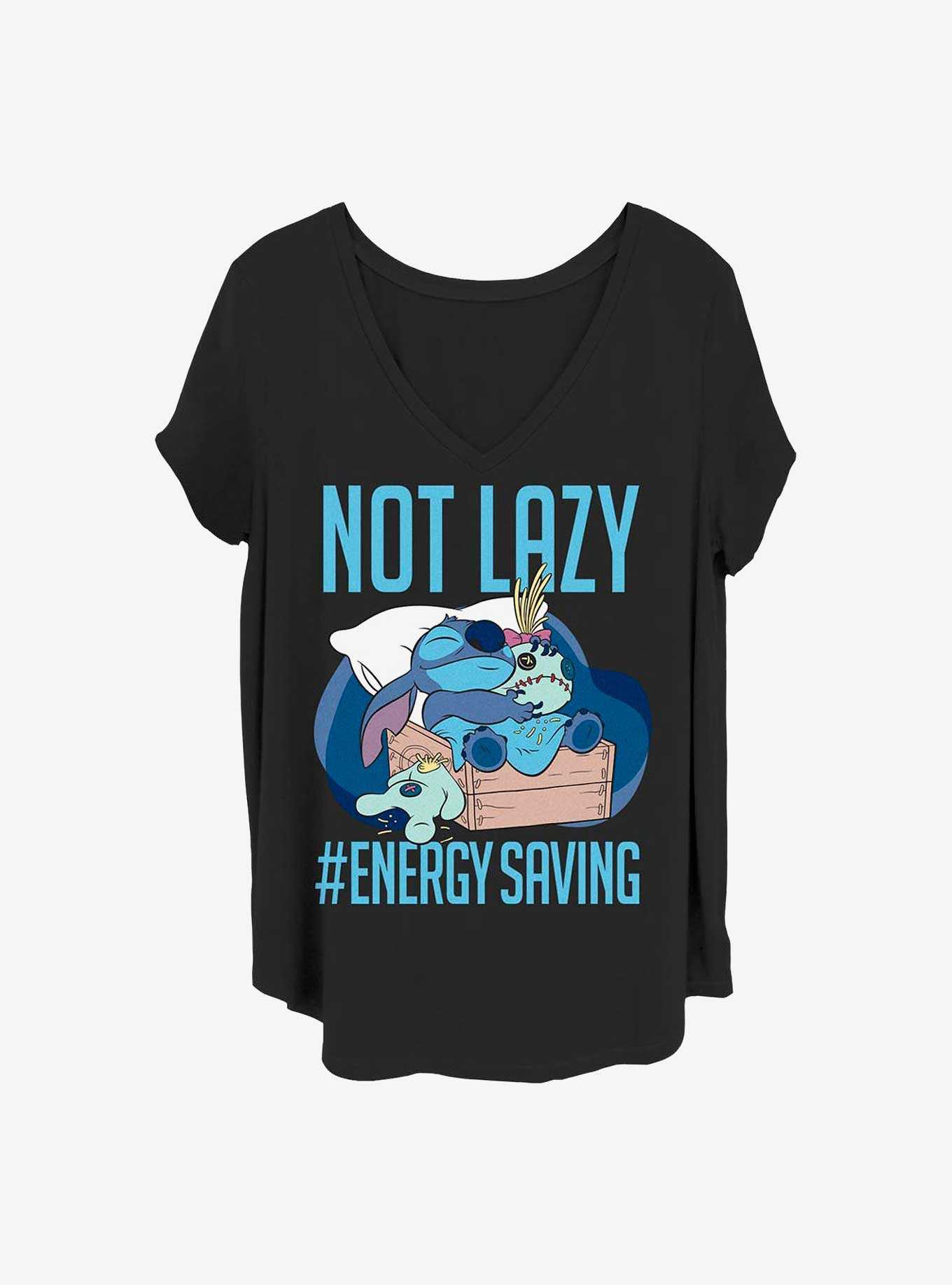 Disney Lilo & Stitch Lazy Energy Girls T-Shirt Plus Size, , hi-res