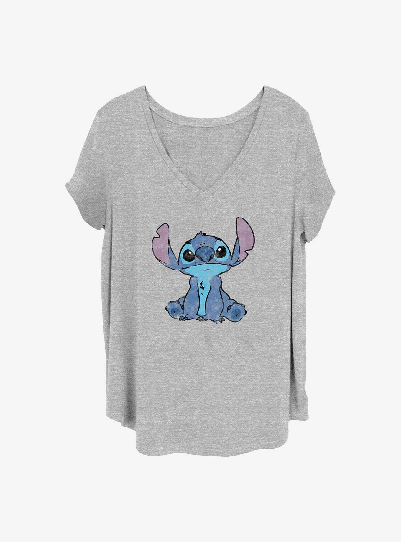 Disney Lilo & Stitch Simply Stitch Girls T-Shirt Plus Size, HEATHER GR, hi-res
