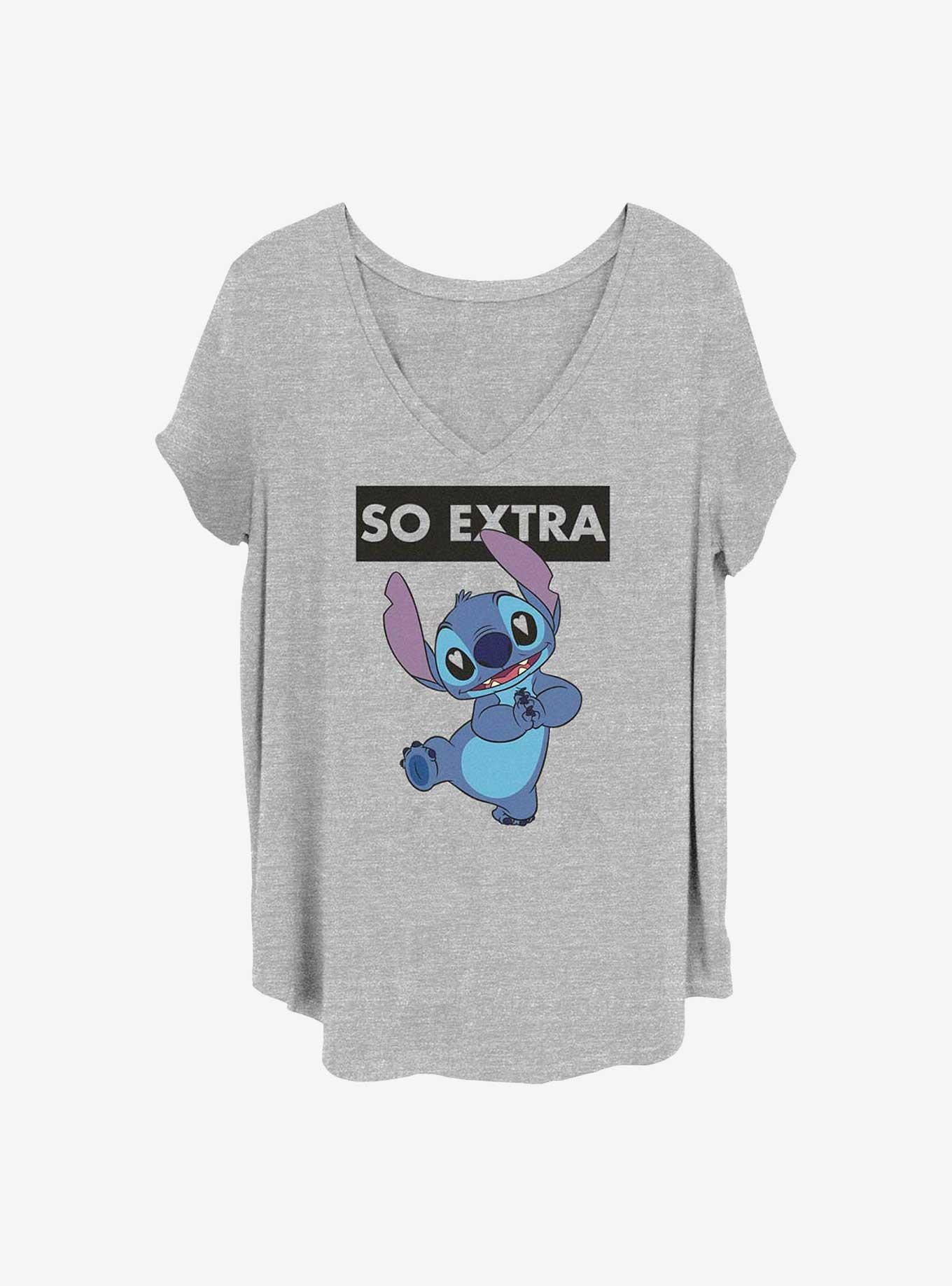 Disney Lilo & Stitch So Extra Girls T-Shirt Plus Size, HEATHER GR, hi-res