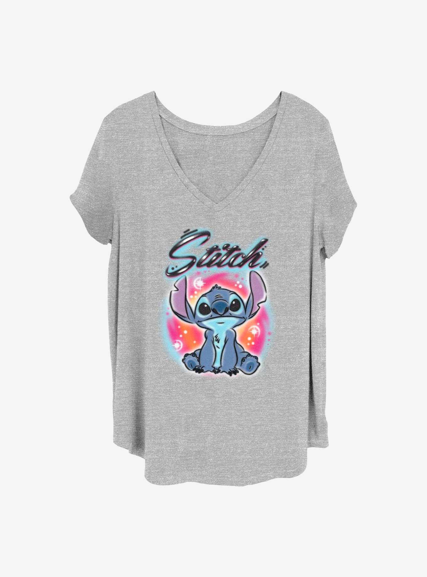 Disney Lilo & Stitch Airbrush Stitch Girls T-Shirt Plus Size, , hi-res