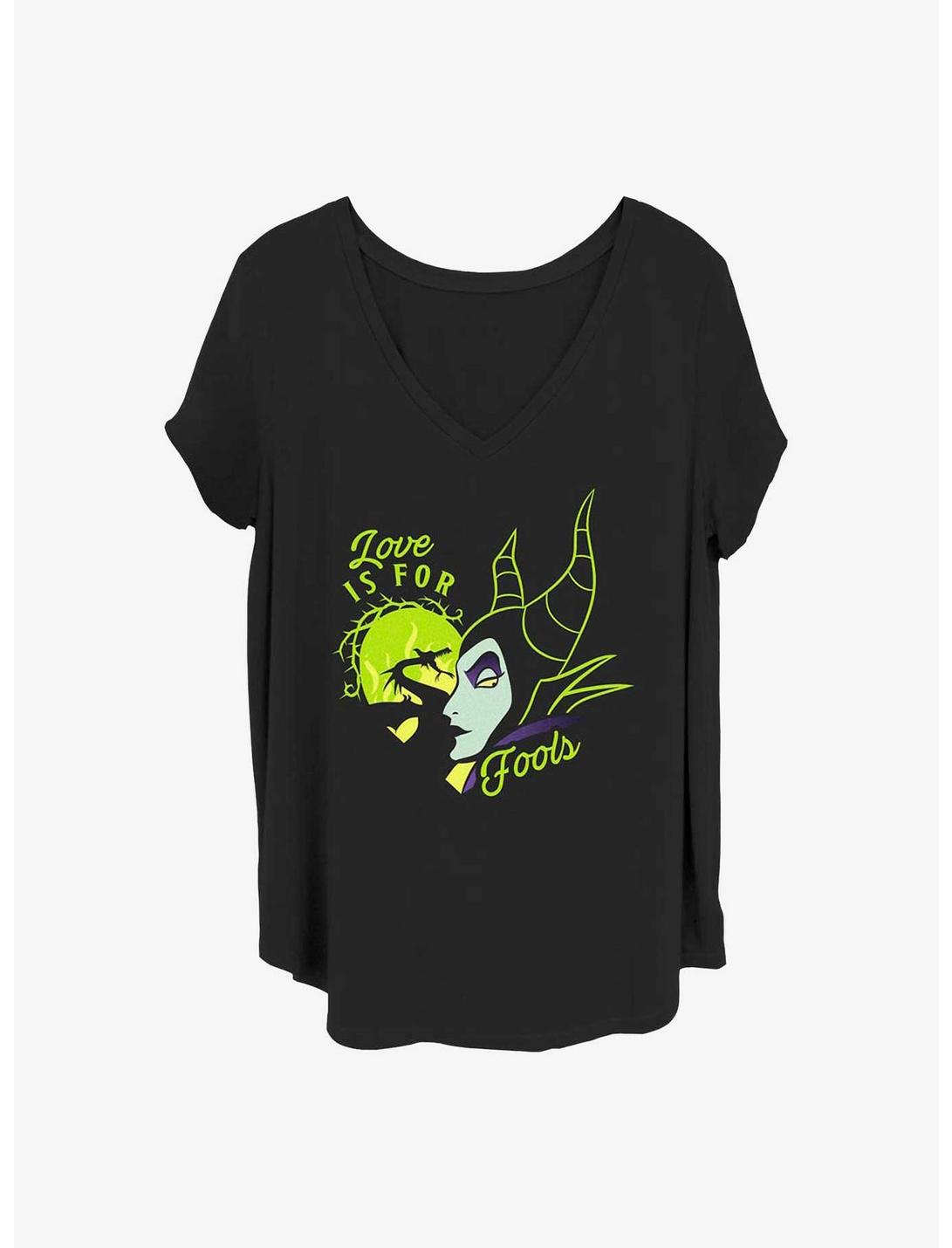 Disney Maleficent Fools Love Girls T-Shirt Plus Size, BLACK, hi-res