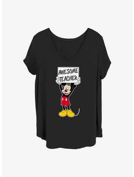 Disney Mickey Mouse Mickey Awesome Teacher Girls T-Shirt Plus Size, , hi-res