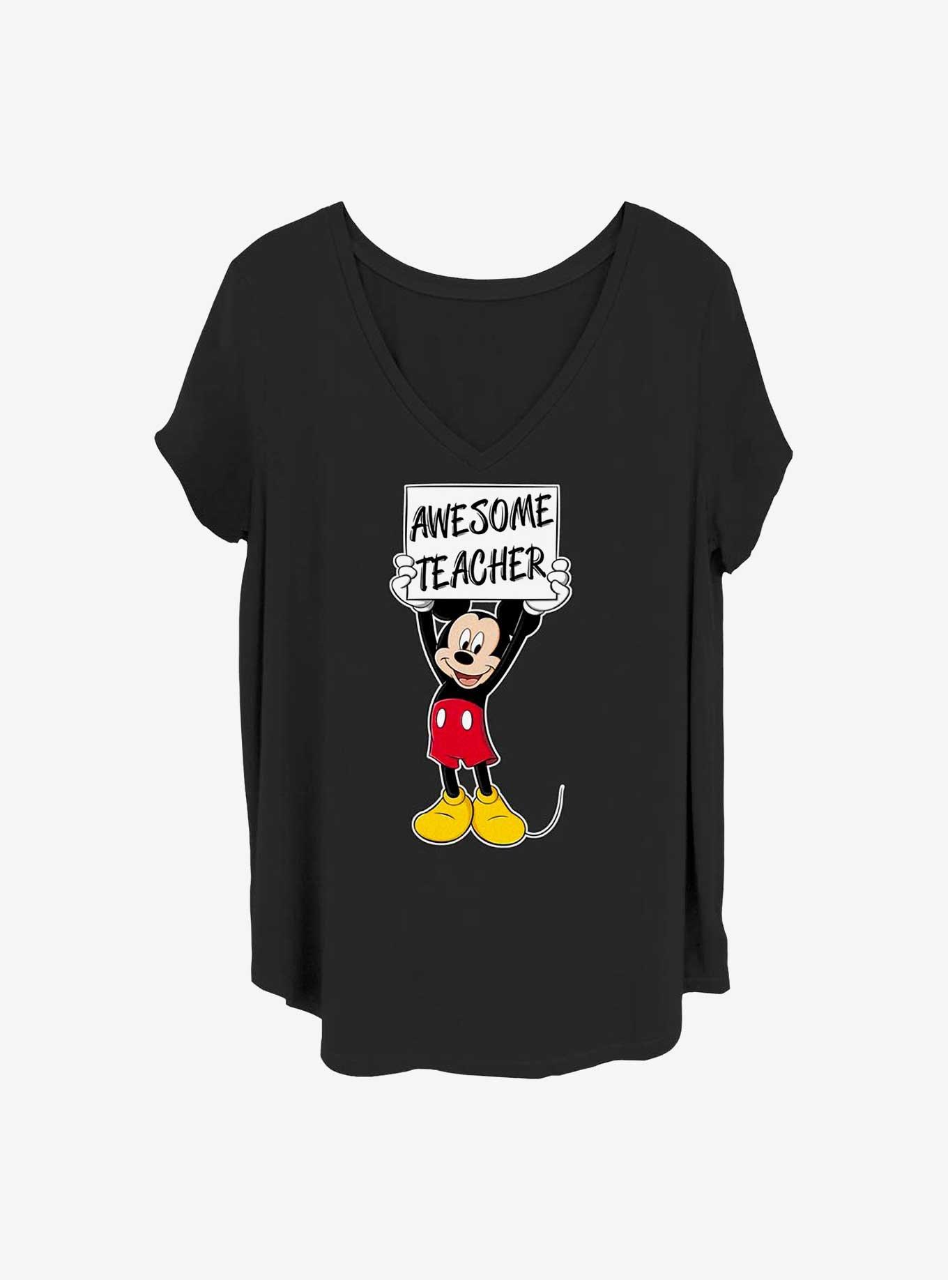 Disney Mickey Mouse Mickey Awesome Teacher Girls T-Shirt Plus Size, , hi-res