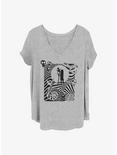 Disney The Nightmare Before Christmas Jack and Sally Girls T-Shirt Plus Size, HEATHER GR, hi-res