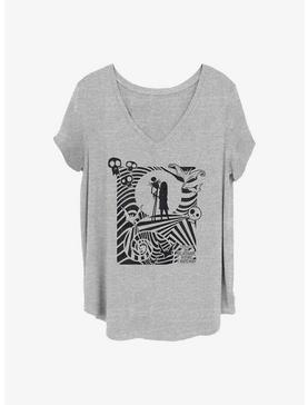Disney The Nightmare Before Christmas Jack and Sally Girls T-Shirt Plus Size, , hi-res