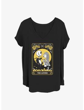 Disney The Nightmare Before Christmas Lovers Tarot Girls T-Shirt Plus Size, , hi-res