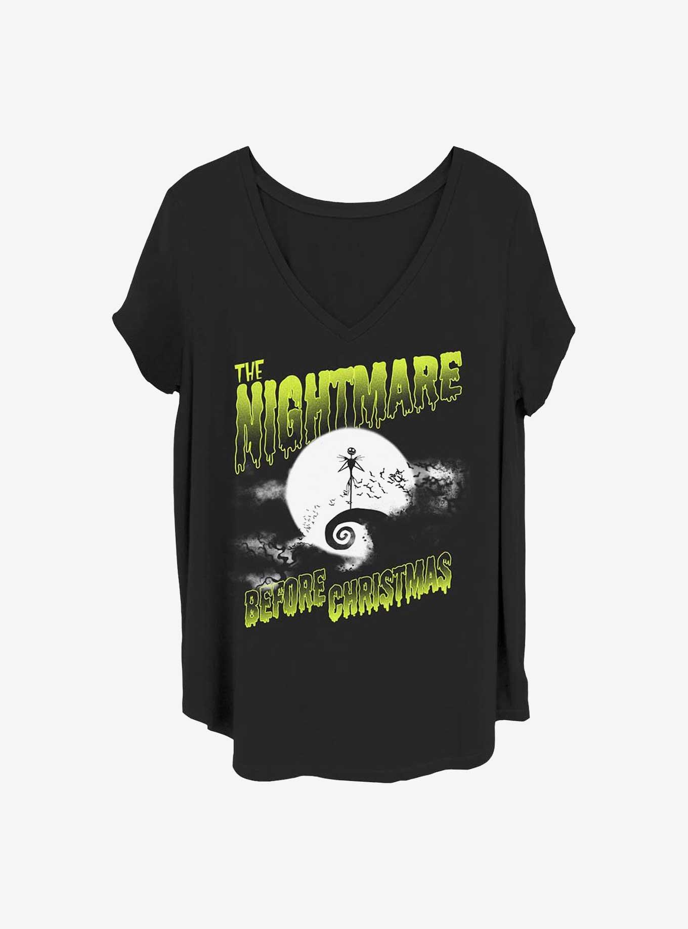 Disney The Nightmare Before Christmas Spooky Nightmare Jack Girls T-Shirt Plus Size, BLACK, hi-res