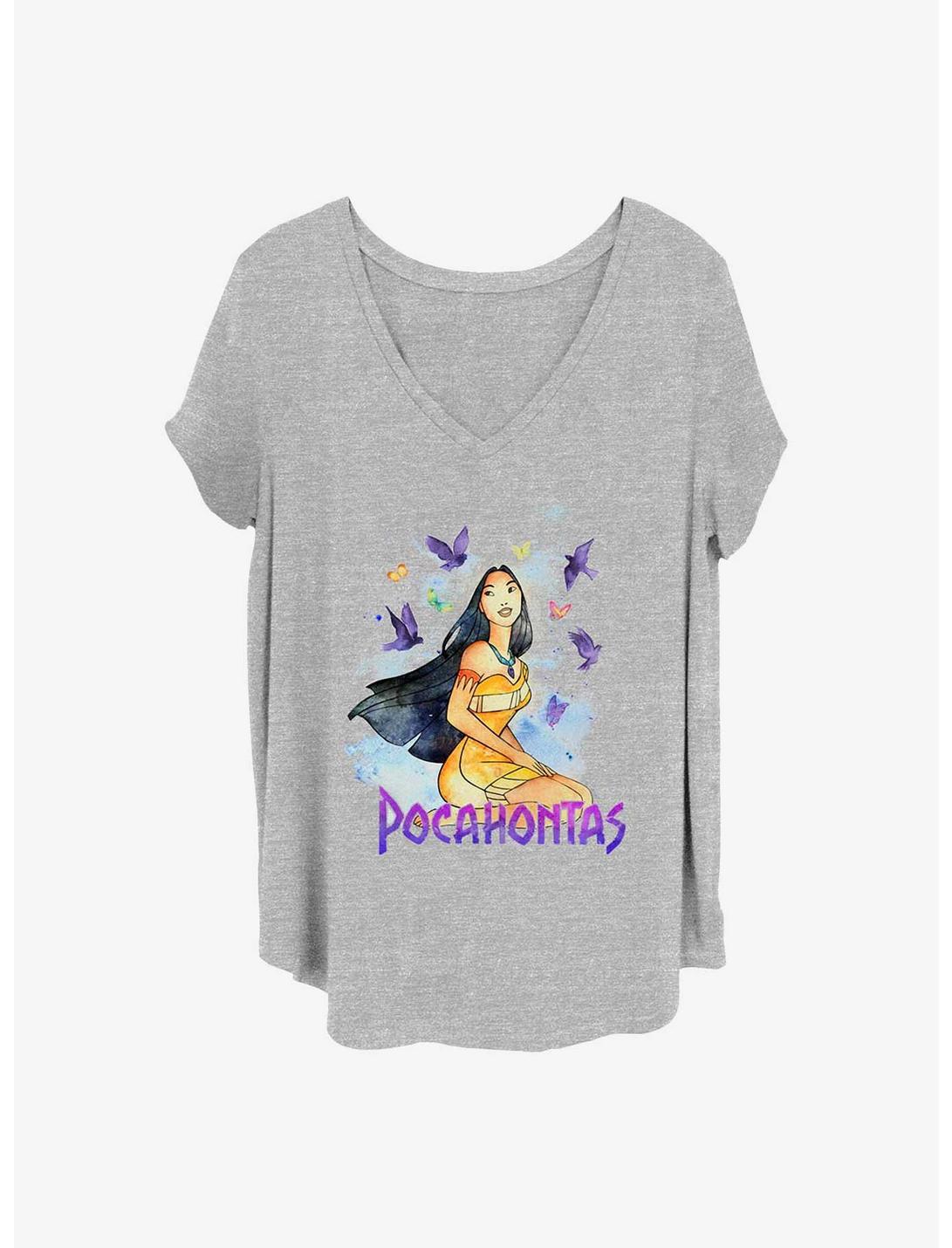Disney Pocahontas Free Spirit Girls T-Shirt Plus Size, HEATHER GR, hi-res