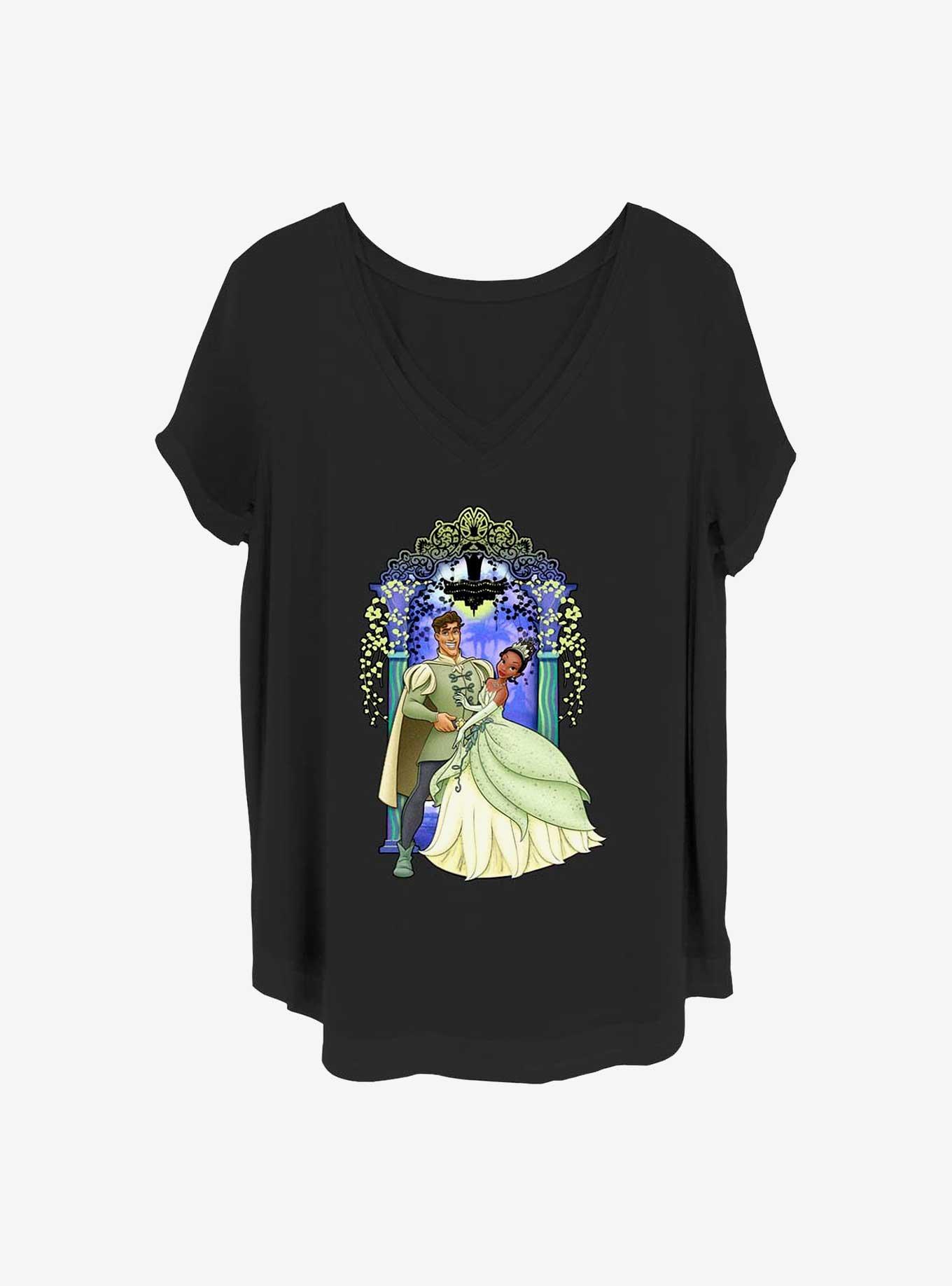 Disney the Princess and Frog Tiana Prince Naveen Love Girls T-Shirt Plus