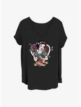 Disney Snow White and the Seven Dwarfs Fairest Snow Girls T-Shirt Plus Size, BLACK, hi-res