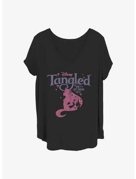 Disney Tangled Rapunzel Silhouette Girls T-Shirt Plus Size, , hi-res
