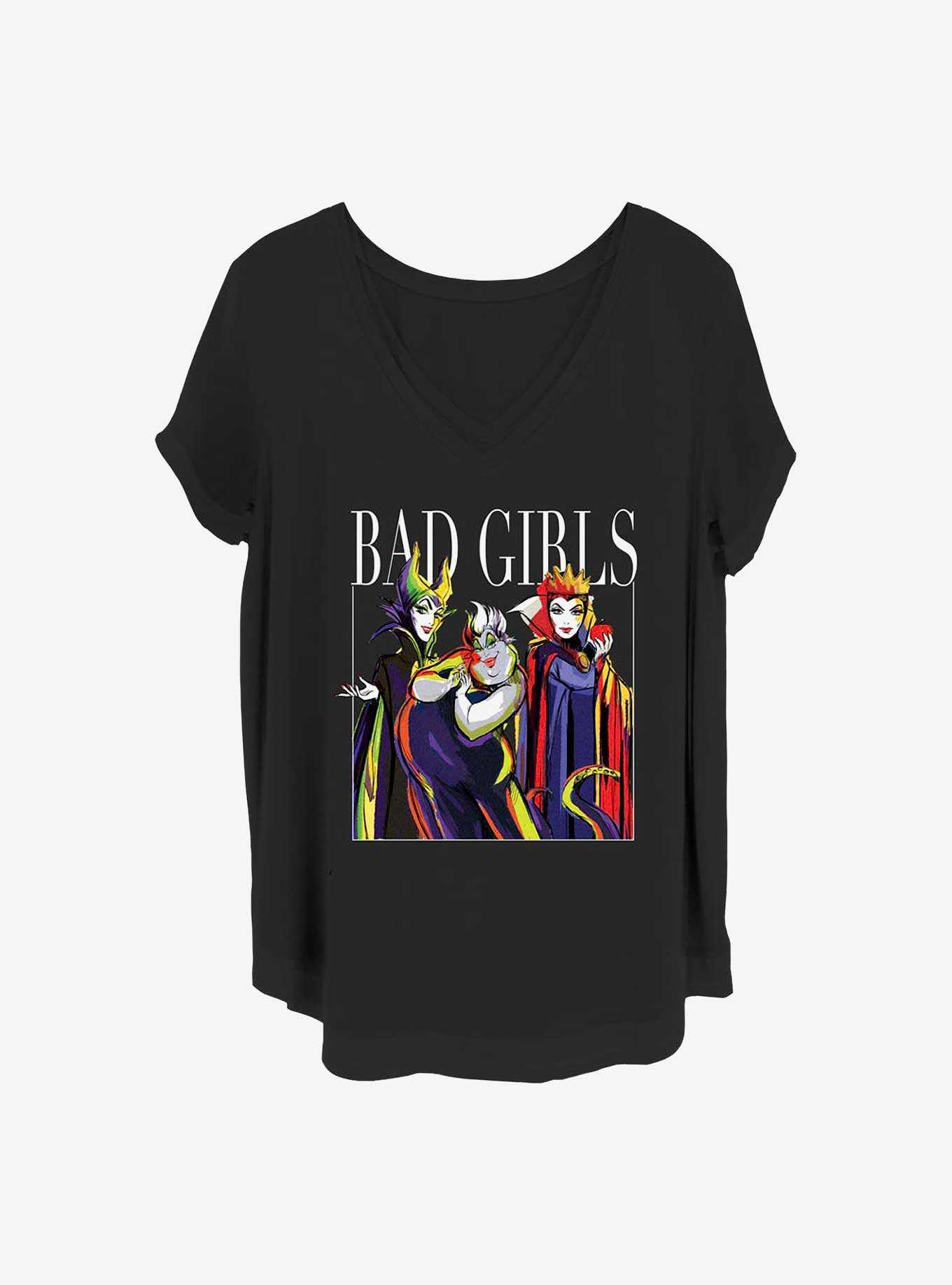 Disney Villains Bad Girls Pose Girls T-Shirt Plus Size, , hi-res
