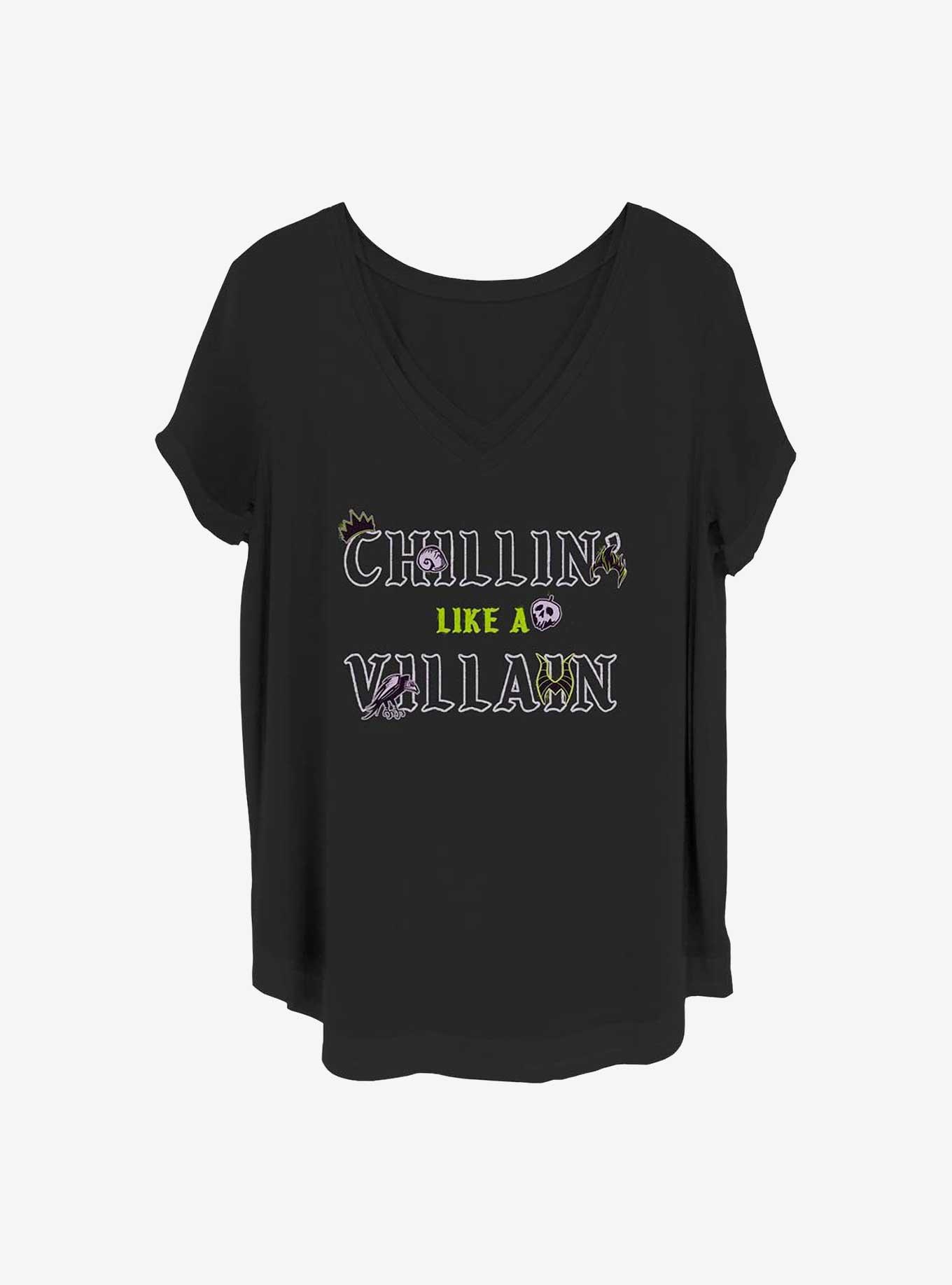 Disney Villains Chillin' Like A Villain Girls T-Shirt Plus Size, , hi-res