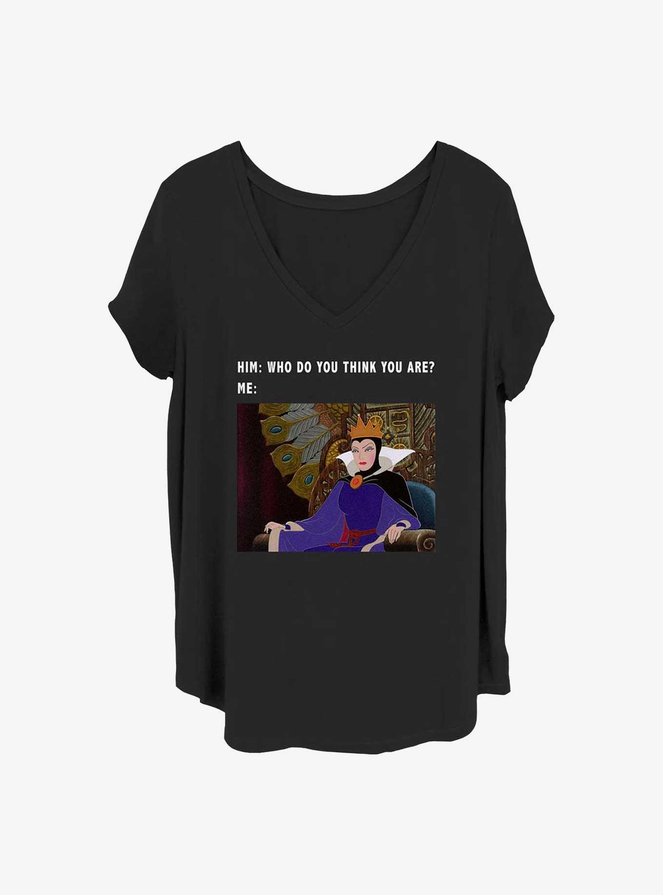 Disney Villains Evil Queen Meme Girls T-Shirt Plus Size, BLACK, hi-res