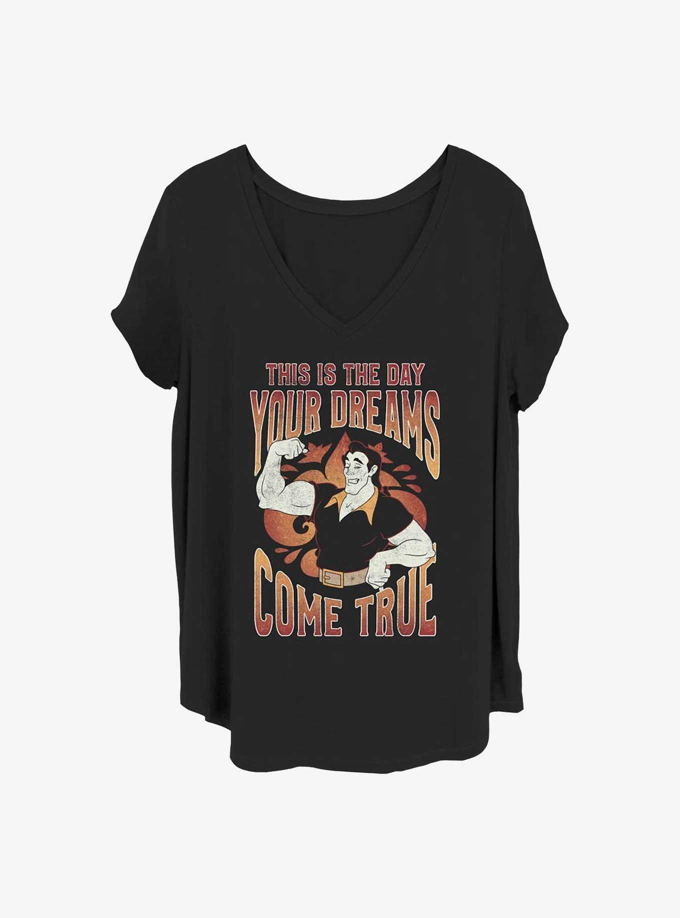 Disney Beauty And The Beast Gaston Dreams Girls T-Shirt Plus Size, , hi-res