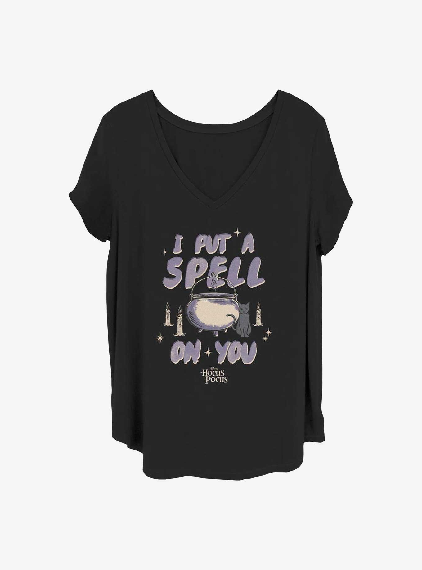 Disney Hocus Pocus I Put A Spell On You Girls T-Shirt Plus Size, BLACK, hi-res