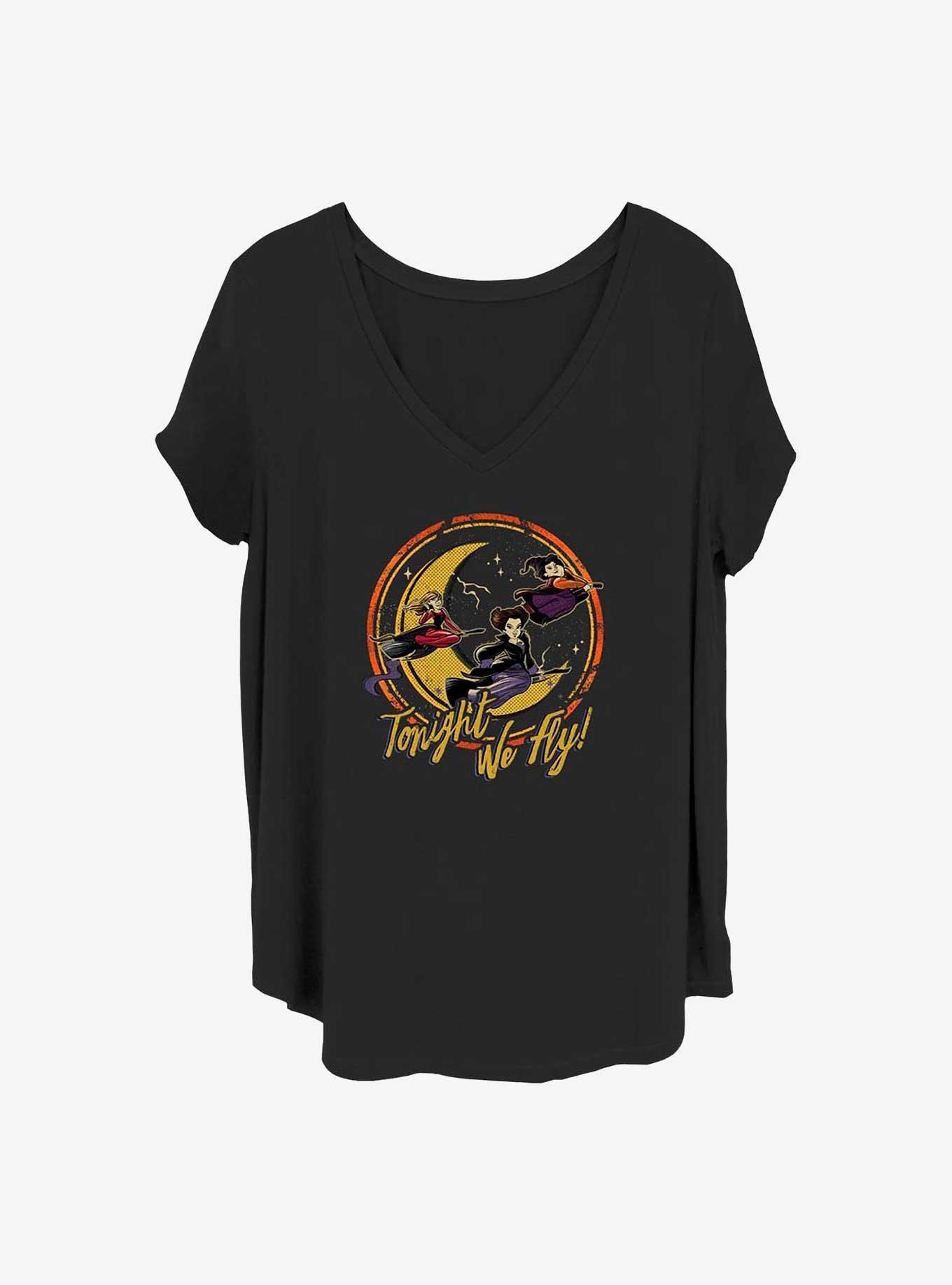 Disney Hocus Pocus Tonight We Fly Girls T-Shirt Plus Size, , hi-res