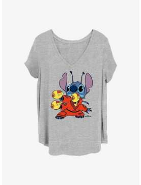 Disney Lilo & Stitch Big Suit Stitch Girls T-Shirt Plus Size, , hi-res