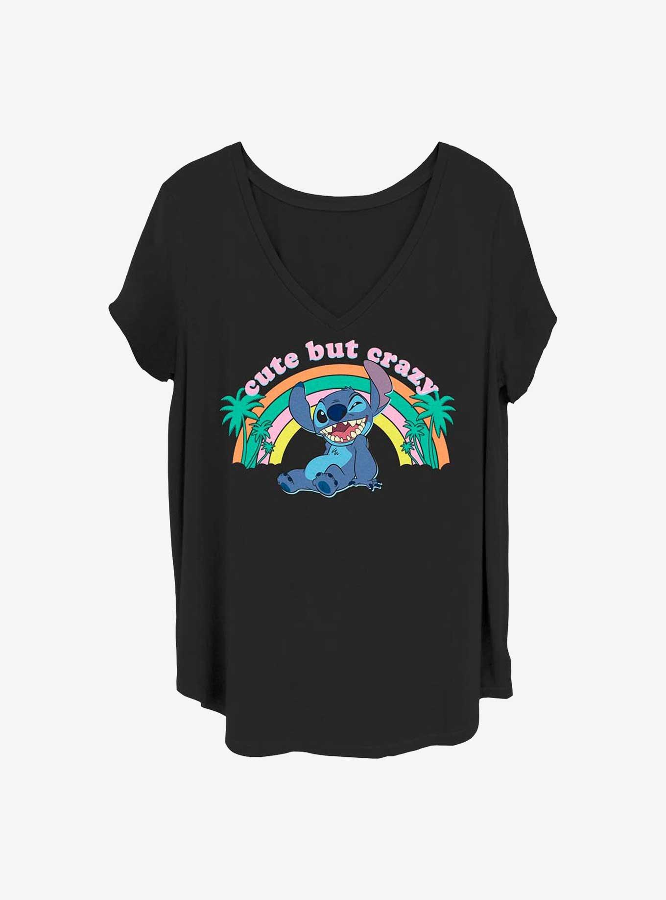Disney Lilo & Stitch Cute But Crazy Girls T-Shirt Plus Size, , hi-res