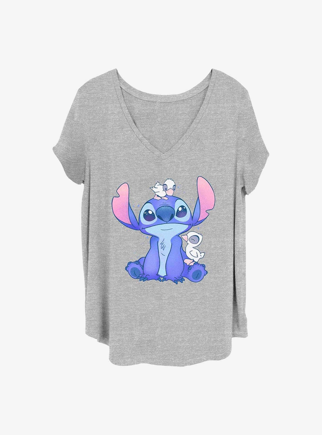 Disney Lilo & Stitch Cute Ducks Girls T-Shirt Plus