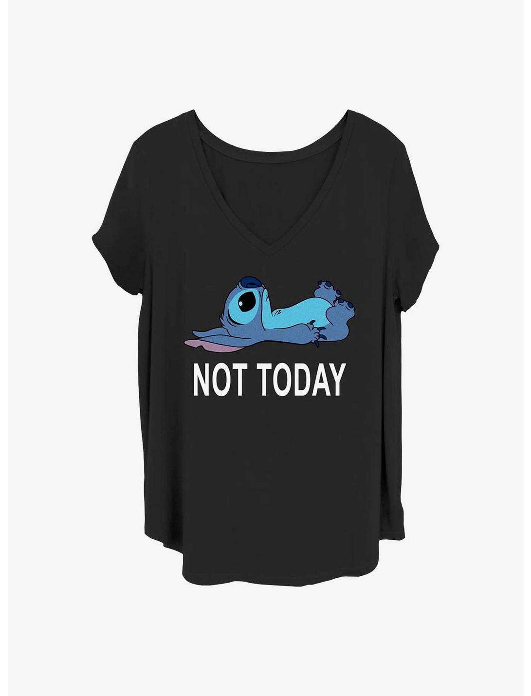 Disney Lilo & Stitch Not Today Girls T-Shirt Plus Size, BLACK, hi-res
