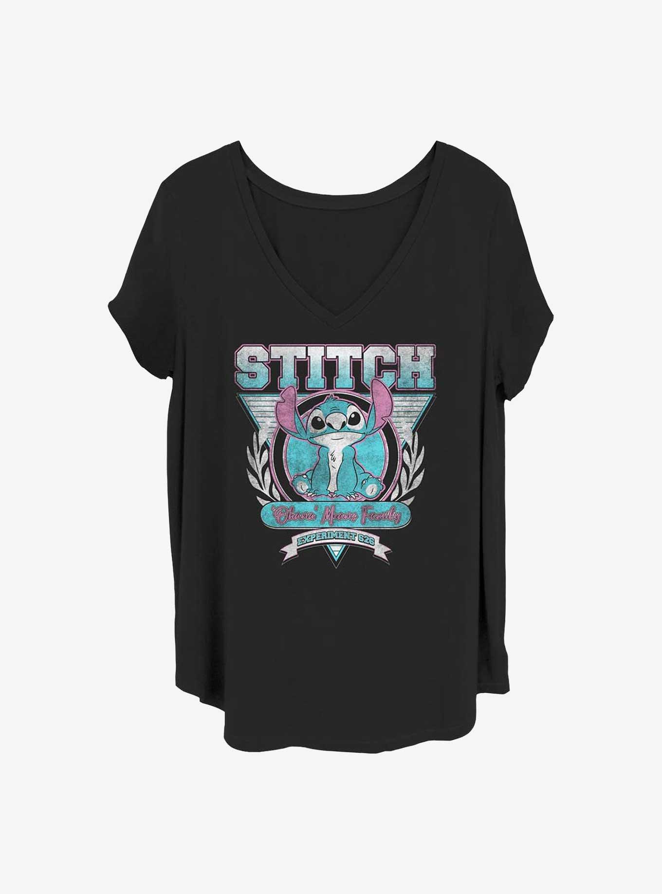 Disney Lilo & Stitch Ohana 626 Girls T-Shirt Plus Size, BLACK, hi-res