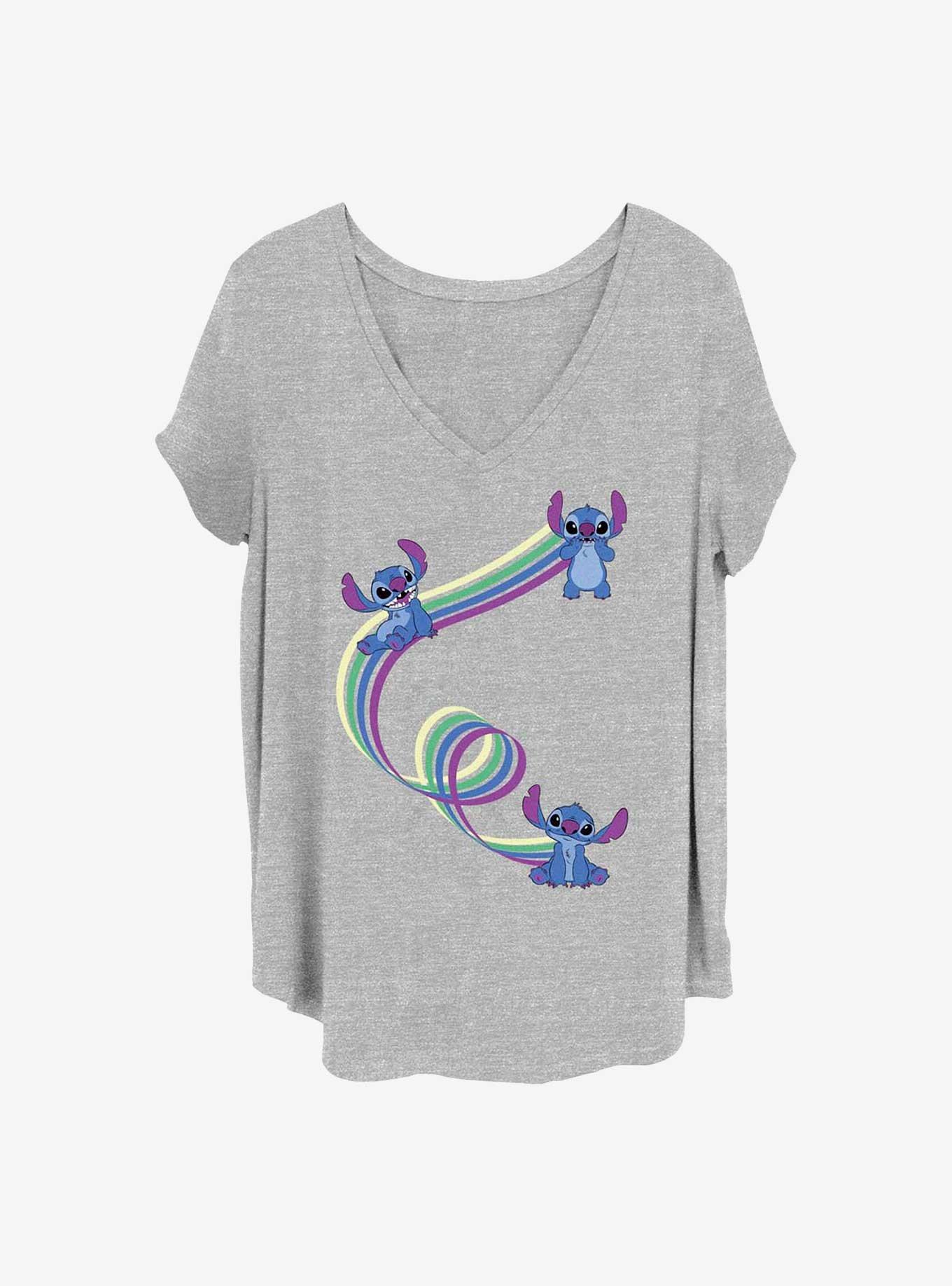 Disney Lilo & Stitch Ribbon Stitches Girls T-Shirt Plus Size, , hi-res