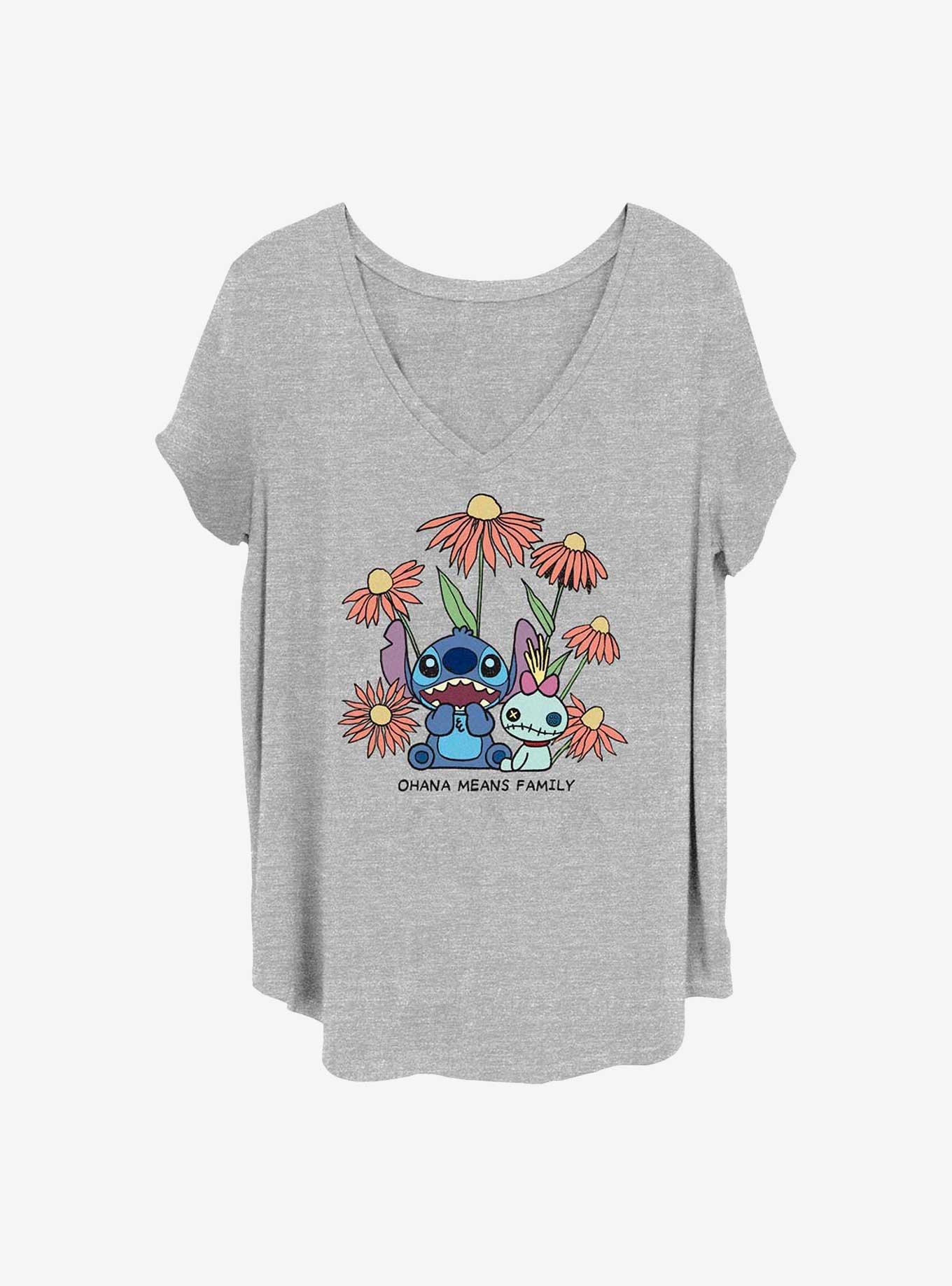 Disney Lilo & Stitch and Scrump Girls T-Shirt Plus Size, HEATHER GR, hi-res