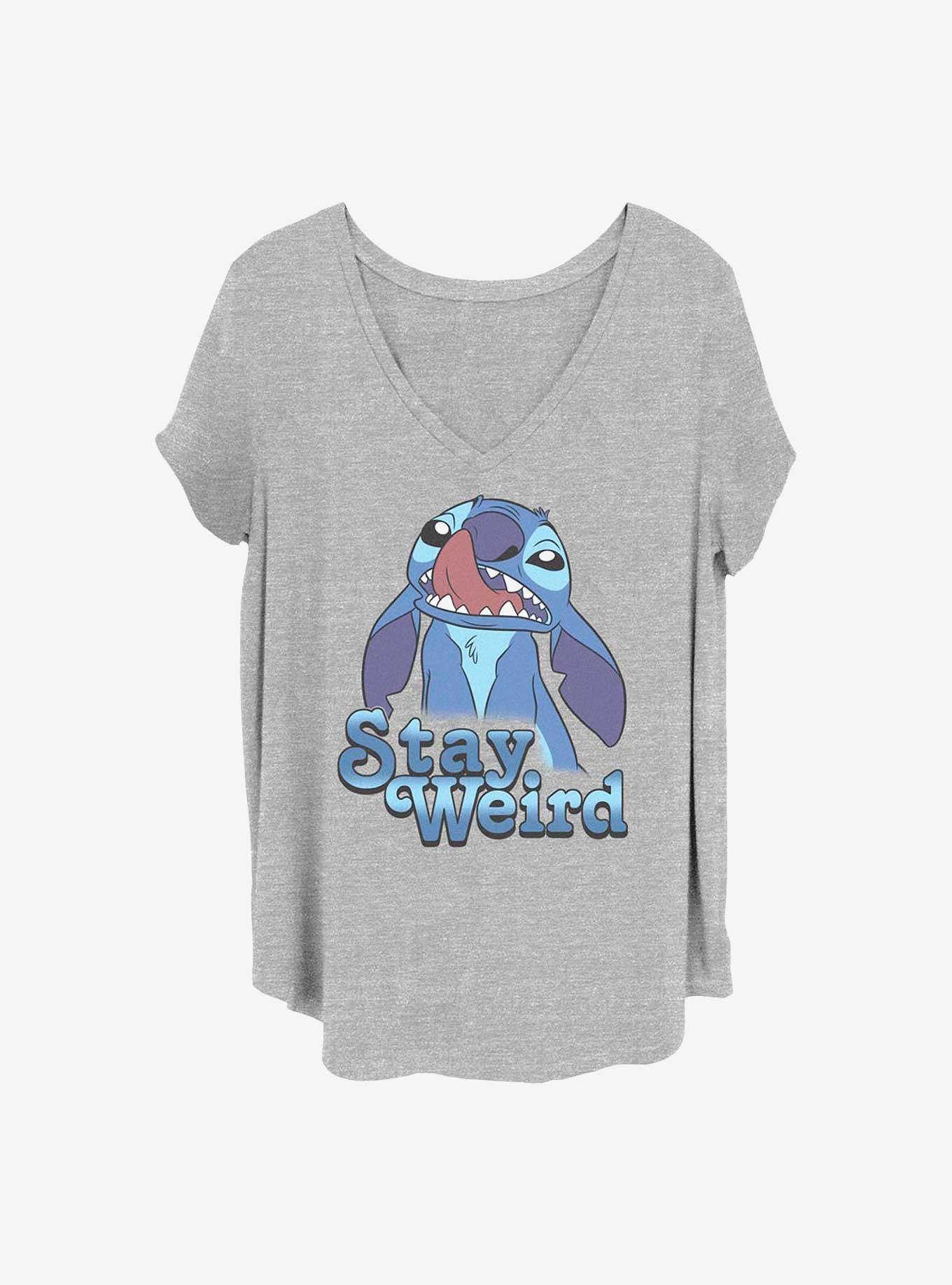 Disney Lilo & Stitch Stay Weird Girls T-Shirt Plus Size, HEATHER GR, hi-res