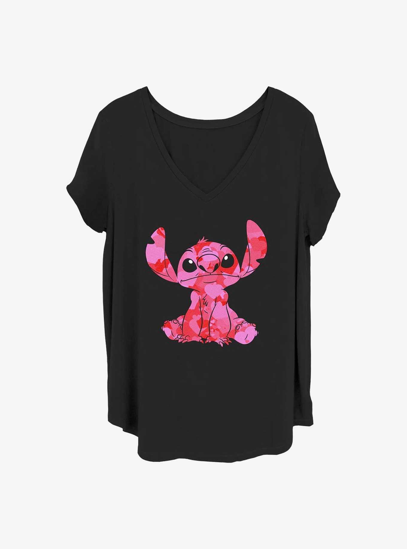 Disney Lilo & Stitch Heart Fill Girls T-Shirt Plus Size, , hi-res