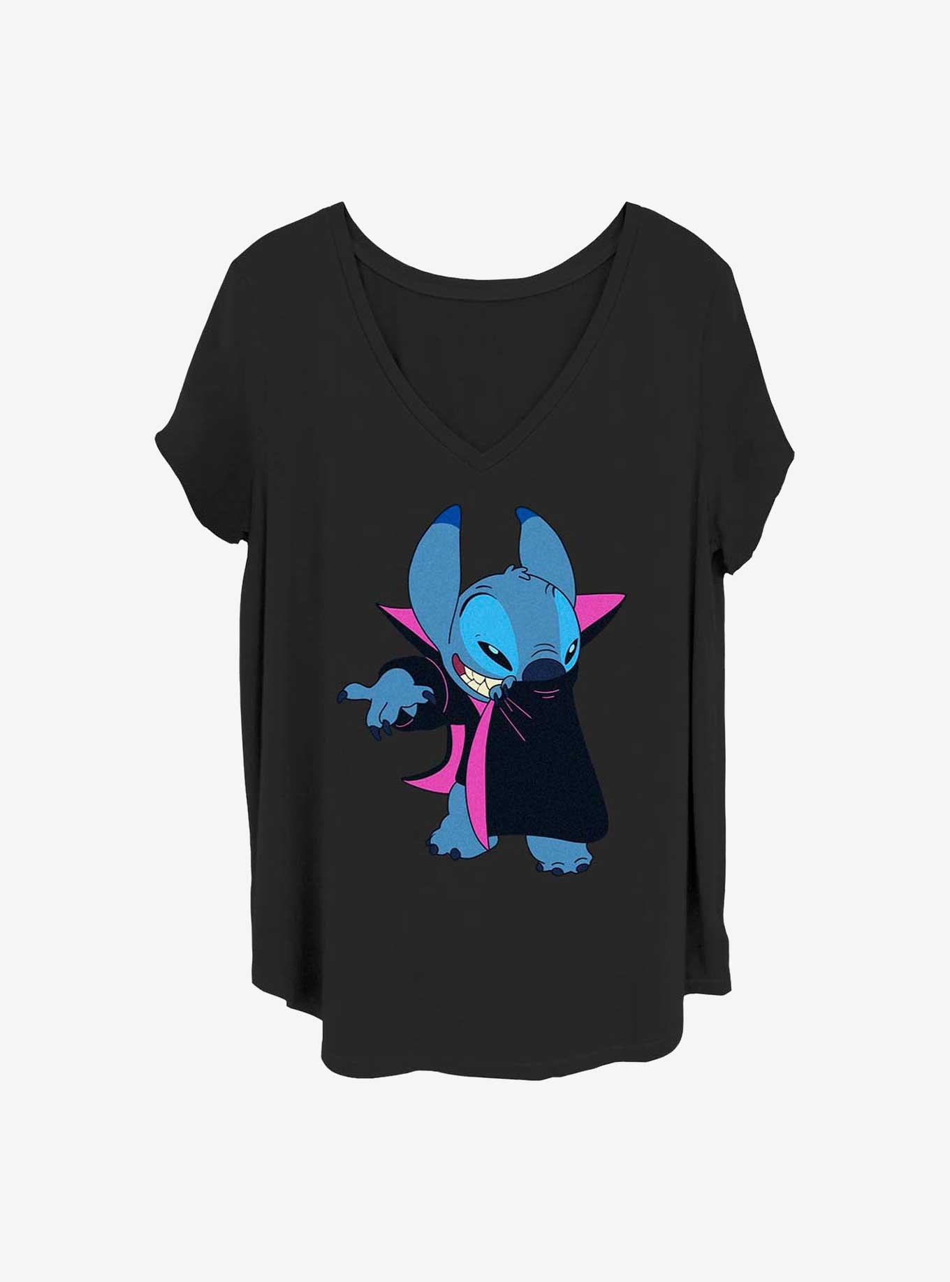 Disney Lilo & Stitch Vampire Stitch Girls T-Shirt Plus Size, BLACK, hi-res