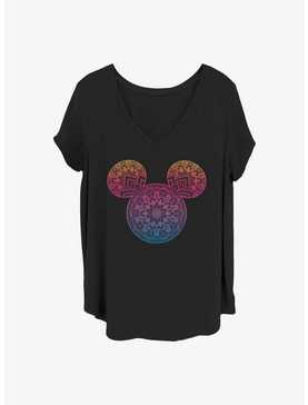 Disney Mickey Mouse Mickey Mandala Fill Girls T-Shirt Plus Size, , hi-res
