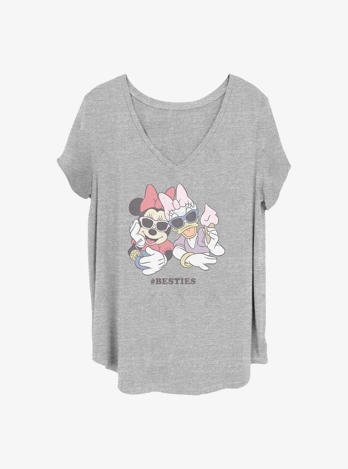 Disney Minnie Mouse & Daisy Duck Besties Girls T-Shirt Plus Size, HEATHER GR, hi-res