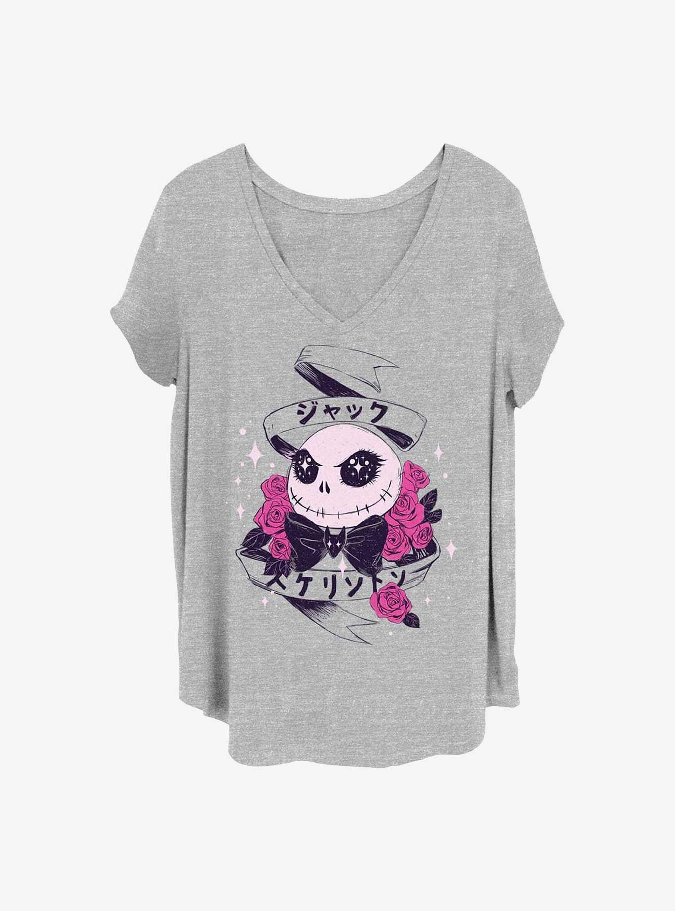 Disney The Nightmare Before Christmas Anime Eyes Jack Girls T-Shirt Plus Size, , hi-res