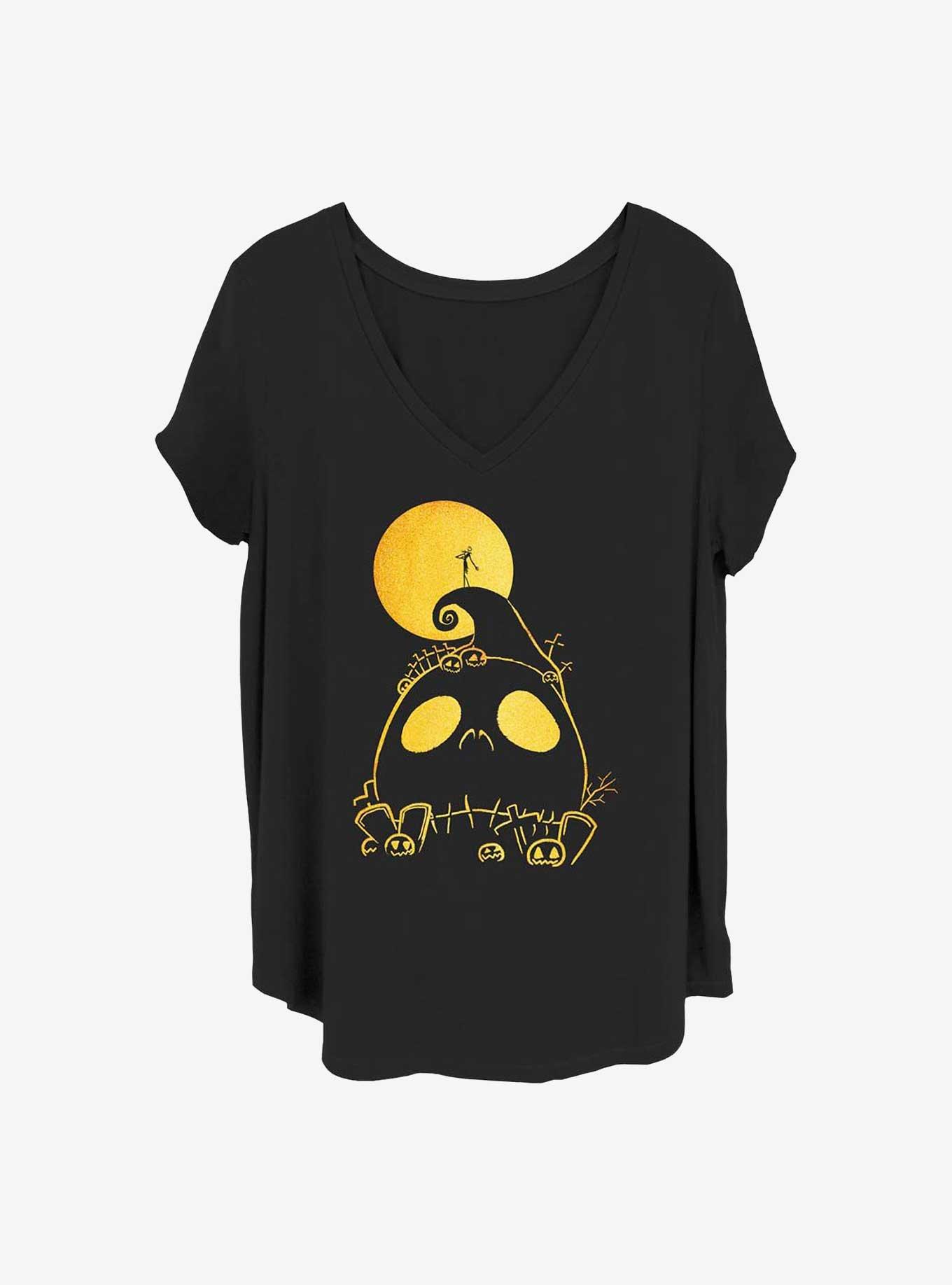 Disney The Nightmare Before Christmas Cemetery Girls T-Shirt Plus Size, BLACK, hi-res