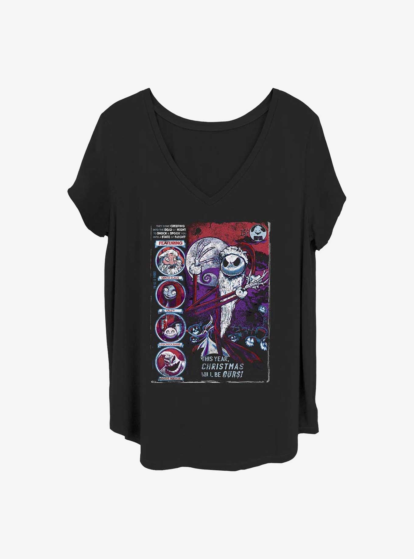 The Nightmare Before Christmas First Nightmare Girls T-Shirt Plus Size, , hi-res