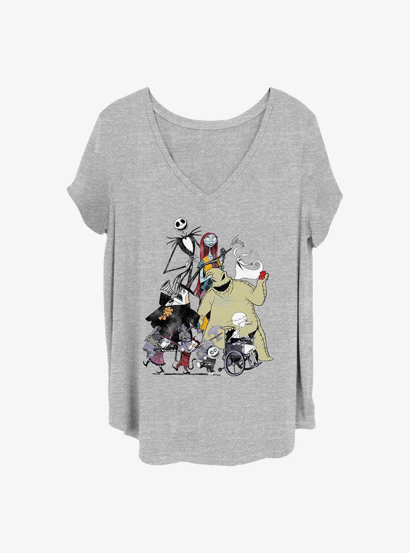 Disney The Nightmare Before Christmas Spooky Squad Girls T-Shirt Plus Size, , hi-res