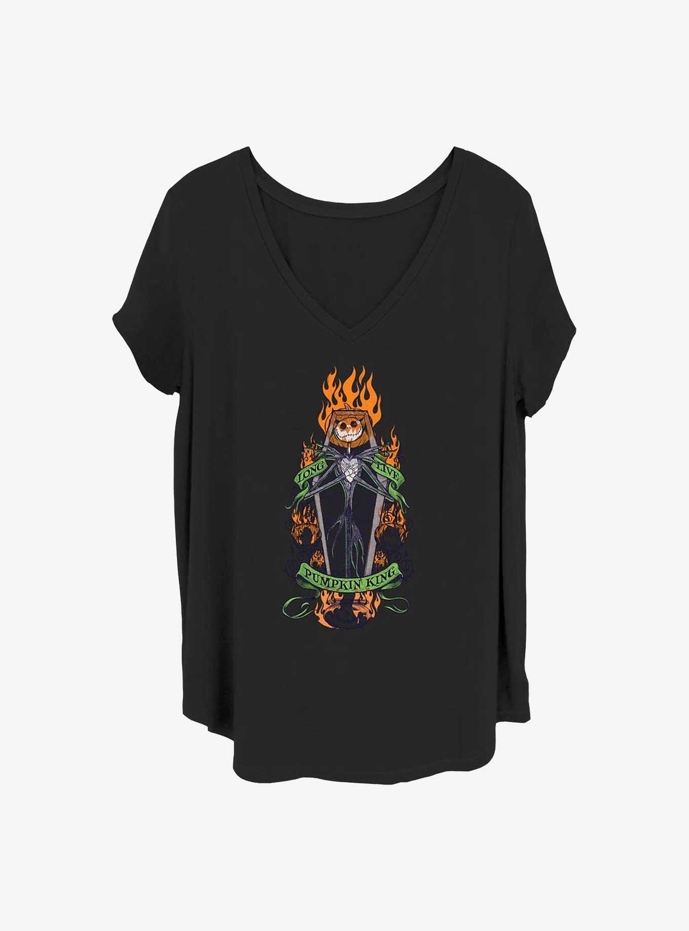 Disney The Nightmare Before Christmas Long Live Pumpkin King Girls T-Shirt Plus Size