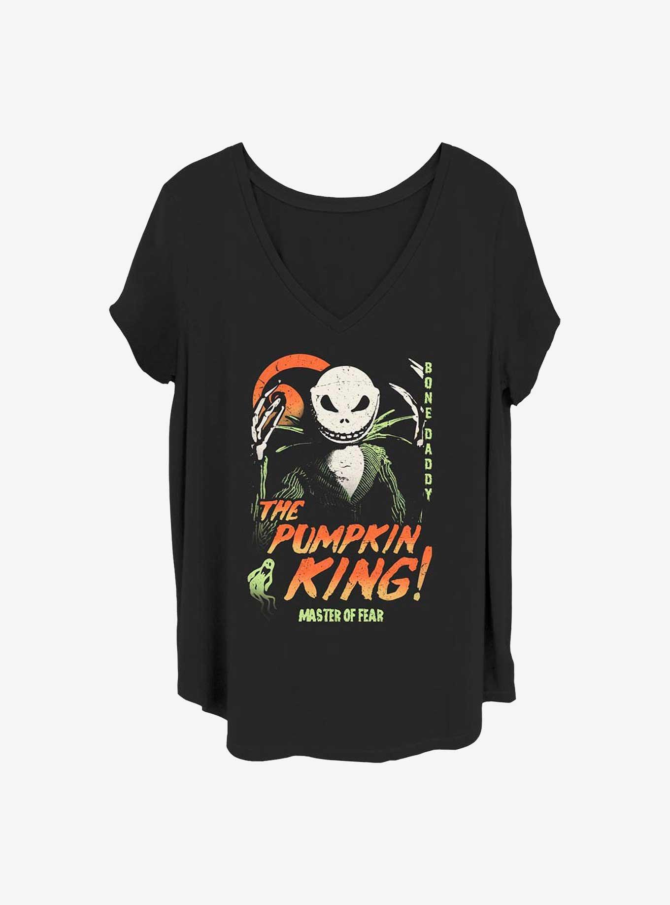 Disney The Nightmare Before Christmas Jack The Pumpkin King Girls T-Shirt Plus Size, BLACK, hi-res