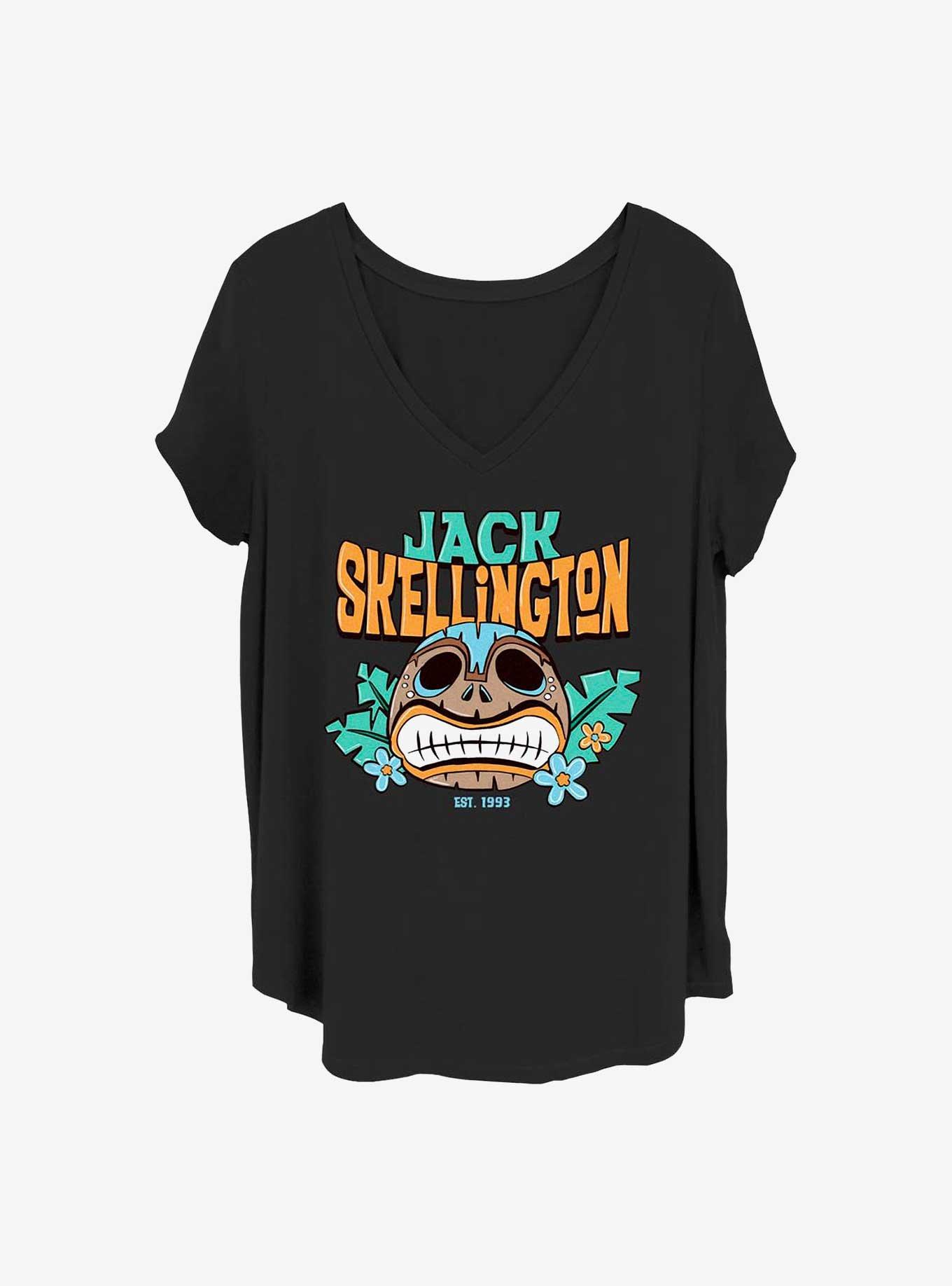 Disney The Nightmare Before Christmas Tiki Jack Girls T-Shirt Plus Size, BLACK, hi-res