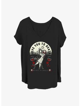 Disney The Nightmare Before Christmas To Death Girls T-Shirt Plus Size, , hi-res