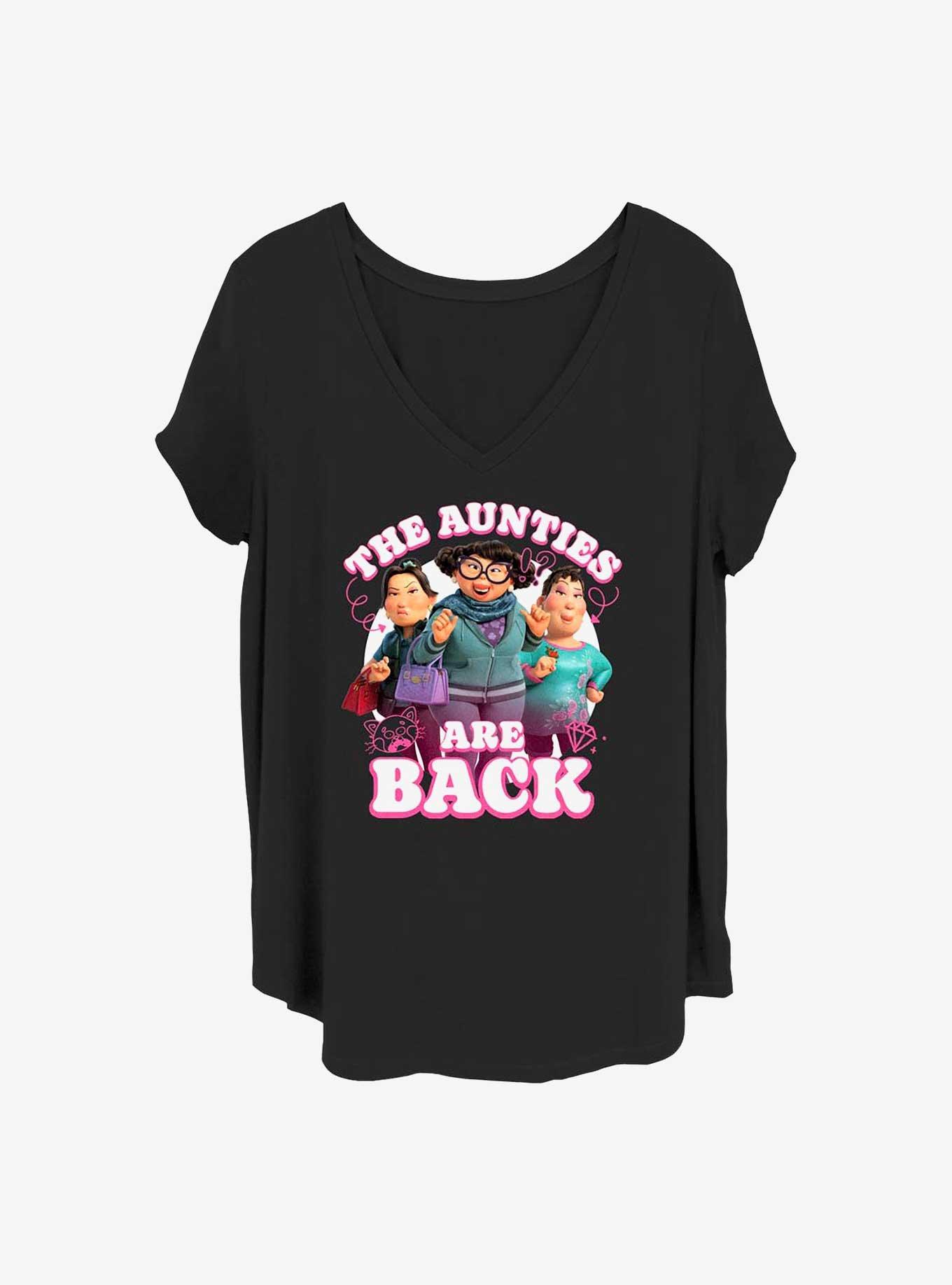 Disney Pixar Turning Red Aunties Girls T-Shirt Plus Size, BLACK, hi-res