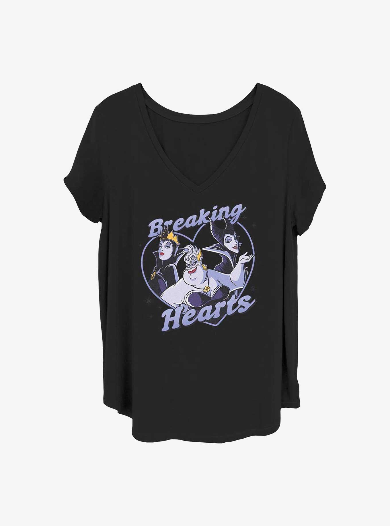 Disney Villains Breaking Hearts Girls T-Shirt Plus Size