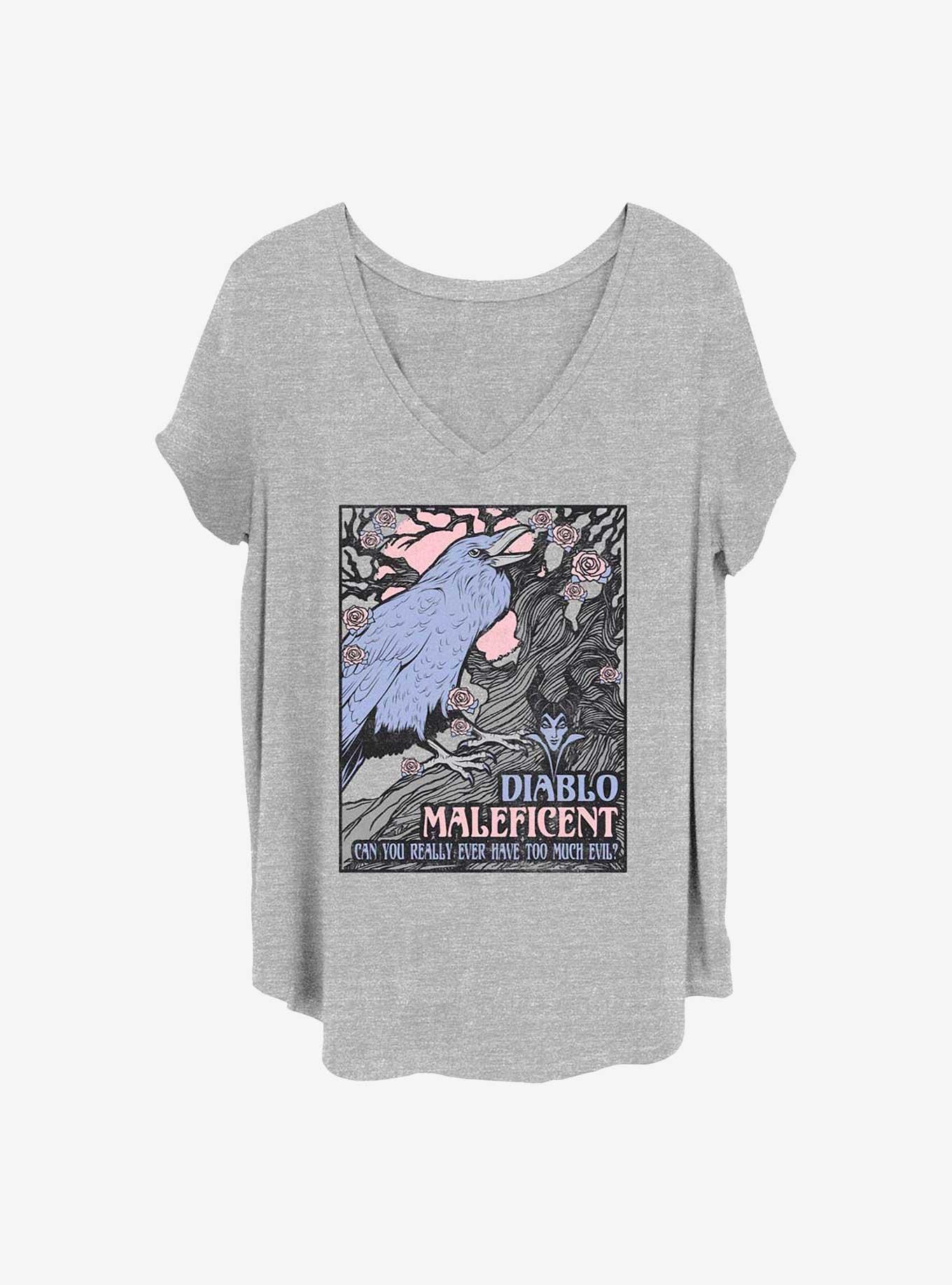 Disney Villains Too Much Evil Girls T-Shirt Plus Size, , hi-res